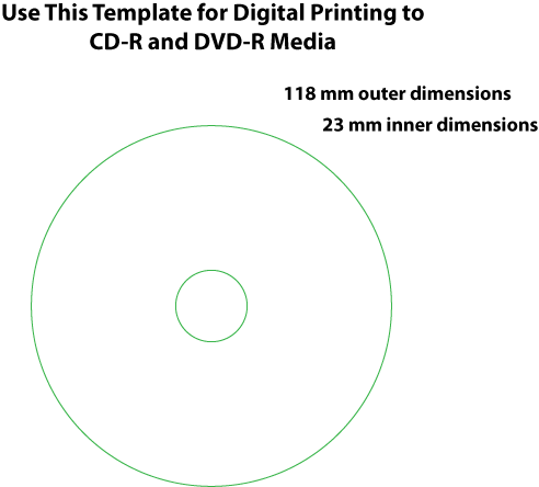 dvd-r digital printing template
