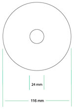 maxium printing area cd template